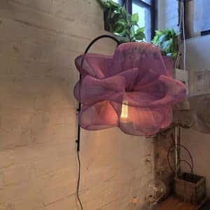 Wall lamp with arm